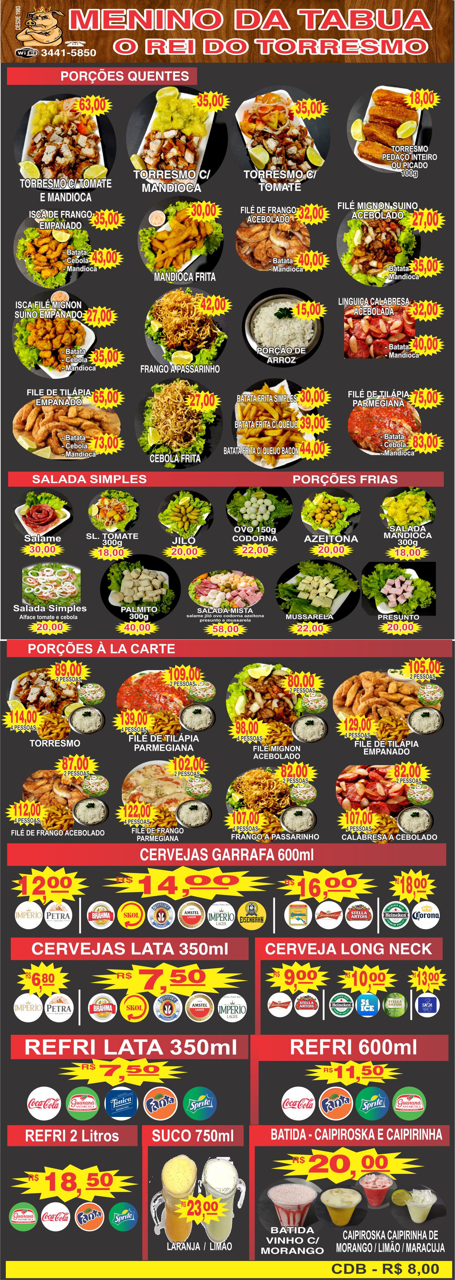 Cardápio